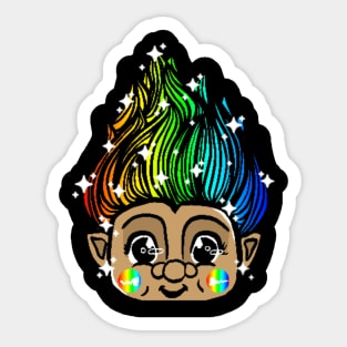 Rainbow Troll Sticker